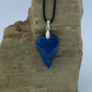 Pendentif cabochon Lapis Lazuli Pointe Inversée