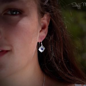 Boucles d’oreilles Carrées Lapis Lazuli