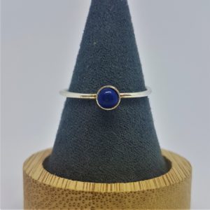 Bague Sertie Lapis Lazuli 4 mm, “Collection Pure”